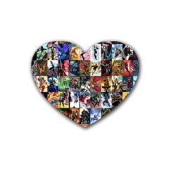 Comic Book Images Heart Coaster (4 Pack) 