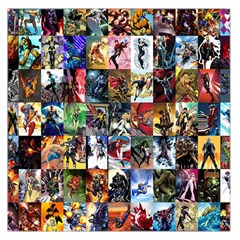 Comic Book Images Large Satin Scarf (square) by Sudhe