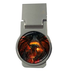 Dragon Legend Art Fire Digital Fantasy Money Clips (round)  by Sudhe