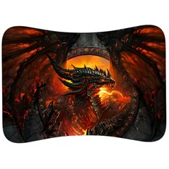 Dragon Legend Art Fire Digital Fantasy Velour Seat Head Rest Cushion