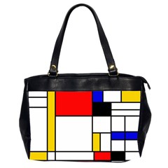 Bauhouse Mondrian Style Oversize Office Handbag (2 Sides) by lucia