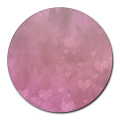 Lovely Hearts Round Mousepads by lucia