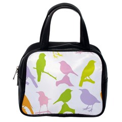 Bird Watching - Colorful Pastel Classic Handbag (one Side) by WensdaiAmbrose