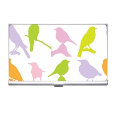 Bird Watching - Colorful Pastel Business Card Holder by WensdaiAmbrose