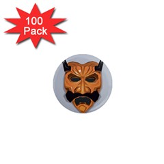 Mask India South Culture 1  Mini Magnets (100 Pack) 