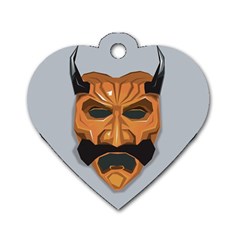 Mask India South Culture Dog Tag Heart (one Side)