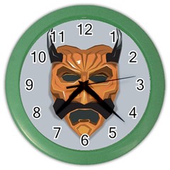 Mask India South Culture Color Wall Clock