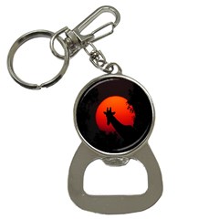 Giraffe Animal Africa Sunset Bottle Opener Key Chains