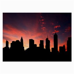 Skyline Panoramic City Architecture Large Glasses Cloth