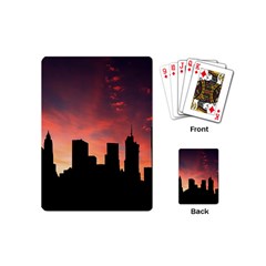 Skyline Panoramic City Architecture Playing Cards (mini)