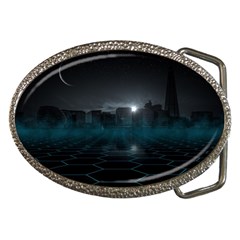 Skyline Night Star Sky Moon Sickle Belt Buckles