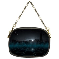 Skyline Night Star Sky Moon Sickle Chain Purse (one Side) by Sudhe