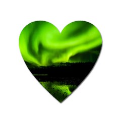 Aurora Borealis Northern Lights Sky Heart Magnet