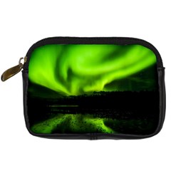 Aurora Borealis Northern Lights Sky Digital Camera Leather Case by Sudhe