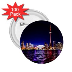 Toronto City Cn Tower Skydome 2 25  Buttons (100 Pack) 