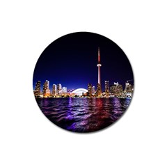 Toronto City Cn Tower Skydome Magnet 3  (round) by Sudhe