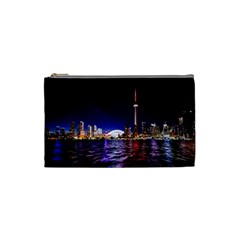 Toronto City Cn Tower Skydome Cosmetic Bag (small) by Sudhe