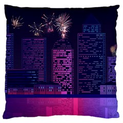 Architecture Home Skyscraper Large Flano Cushion Case (two Sides) by Sudhe