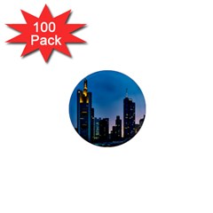 Frankfurt Germany Panorama City 1  Mini Magnets (100 Pack) 