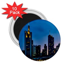 Frankfurt Germany Panorama City 2 25  Magnets (10 Pack)  by Sudhe
