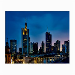 Frankfurt Germany Panorama City Small Glasses Cloth