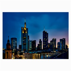 Frankfurt Germany Panorama City Large Glasses Cloth by Sudhe