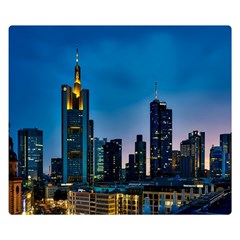 Frankfurt Germany Panorama City Double Sided Flano Blanket (small)  by Sudhe