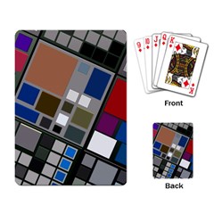 Abstract Composition Playing Cards Single Design