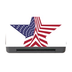 A Star With An American Flag Pattern Memory Card Reader With Cf by Sudhe