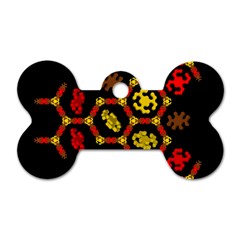 Algorithmic Drawings Dog Tag Bone (two Sides)