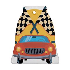 Automobile Car Checkered Drive Ornament (bell) by Sudhe