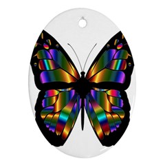 Abstract Animal Art Butterfly Ornament (oval)