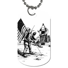 Apollo Moon Landing Nasa Usa Dog Tag (one Side)