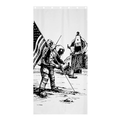 Apollo Moon Landing Nasa Usa Shower Curtain 36  X 72  (stall)  by Sudhe