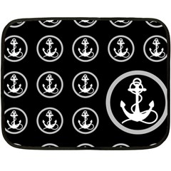 Anchor Pattern Fleece Blanket (mini)