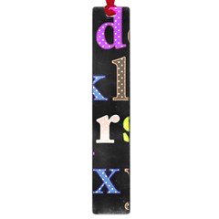 Alphabet Letters Colorful Polka Dots Letters In Lower Case Large Book Marks by Sudhe