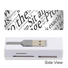 Abstract Minimalistic Text Typography Grayscale Focused Into Newspaper Memory Card Reader (stick) by Sudhe