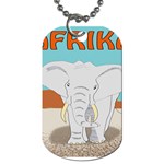 Africa Elephant Animals Animal Dog Tag (Two Sides) Front