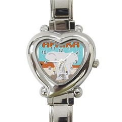 Africa Elephant Animals Animal Heart Italian Charm Watch