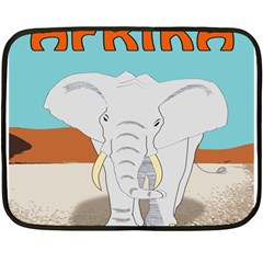 Africa Elephant Animals Animal Fleece Blanket (mini)