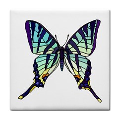 A Colorful Butterfly Tile Coasters