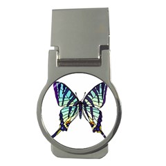 A Colorful Butterfly Money Clips (round) 