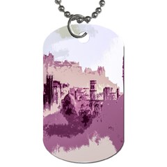 Abstract Painting Edinburgh Capital Of Scotland Dog Tag (two Sides)