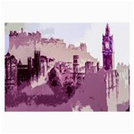 Abstract Painting Edinburgh Capital Of Scotland Large Glasses Cloth Front