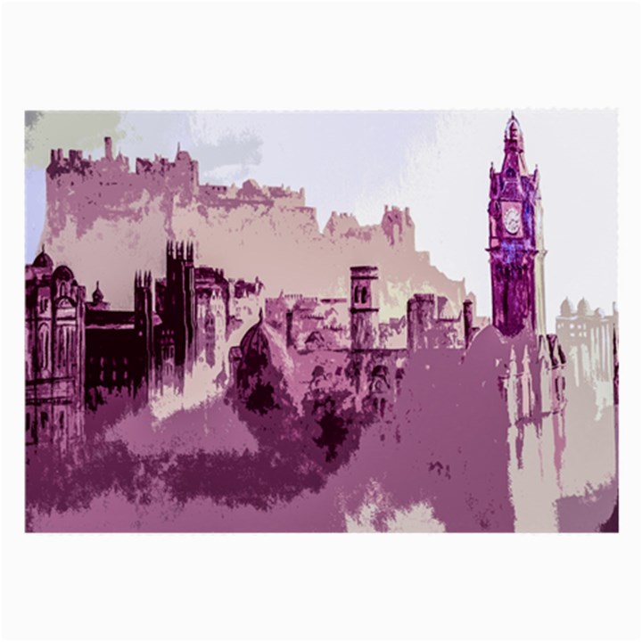 Abstract Painting Edinburgh Capital Of Scotland Large Glasses Cloth