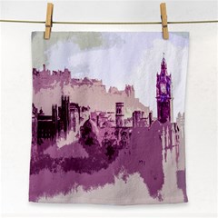 Abstract Painting Edinburgh Capital Of Scotland Face Towel by Sudhe