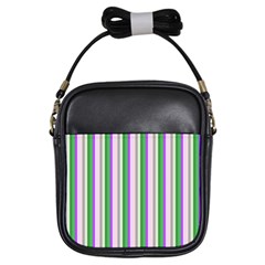 Candy Stripes 2 Girls Sling Bag by retrotoomoderndesigns