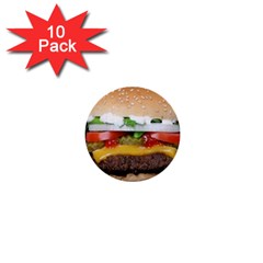 Abstract Barbeque Bbq Beauty Beef 1  Mini Buttons (10 Pack) 