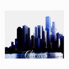 Abstract Of Downtown Chicago Effects Small Glasses Cloth