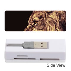 Angry Male Lion Gold Memory Card Reader (stick) by Sudhe